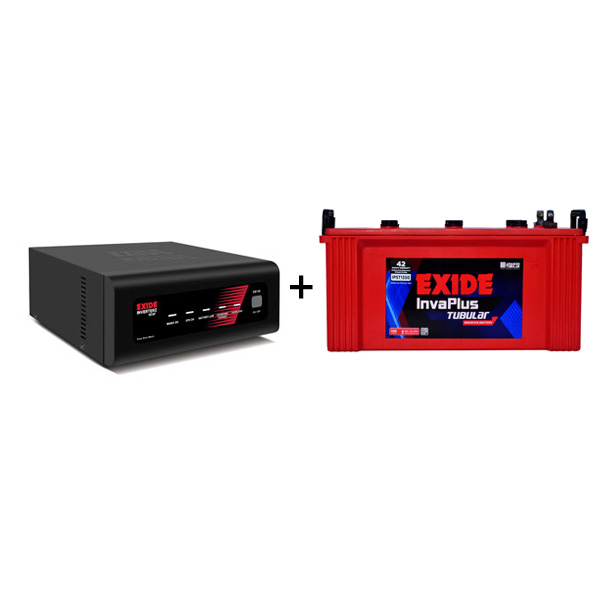 EXIDE-STAR-UPS1050-(1050VA-12V)-+-IPST1500-(150-AH)